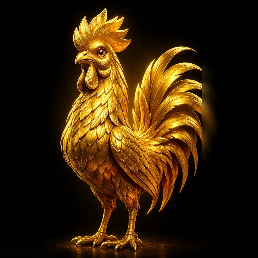 The Golden One — the only 1-of-1 chicken in BROOD